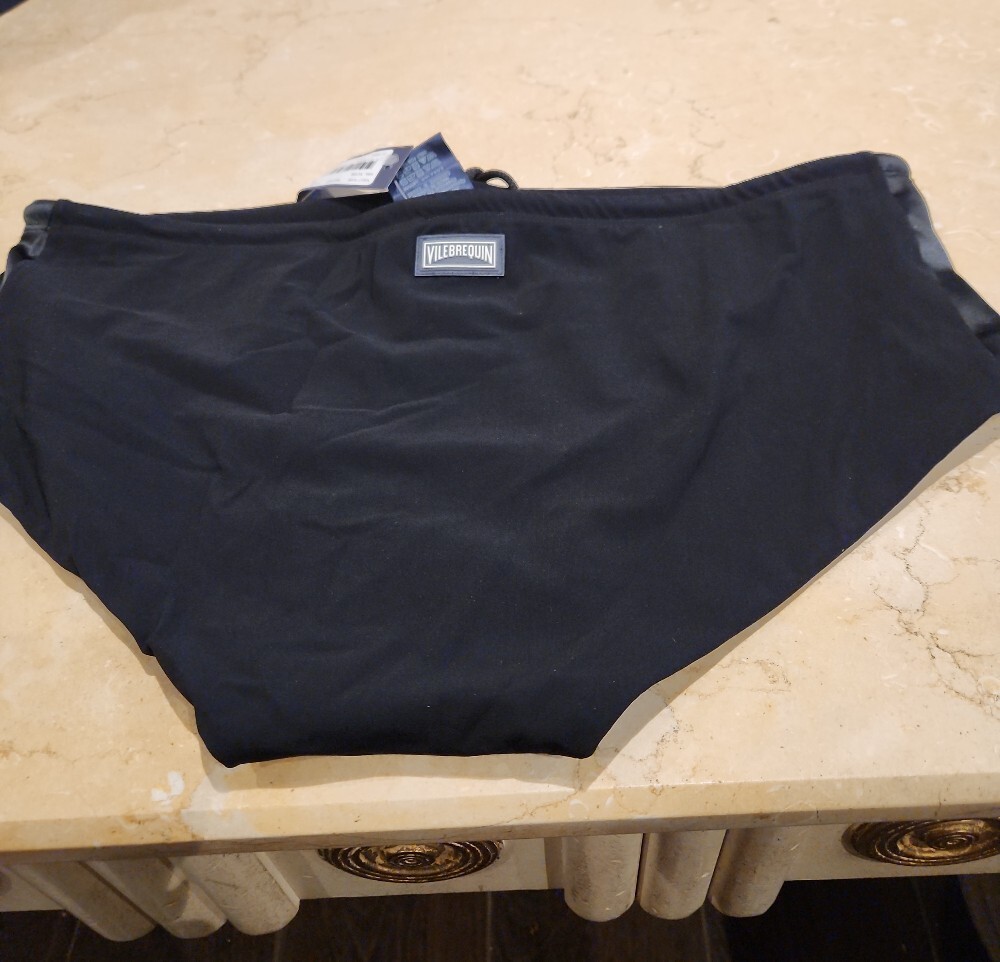 Vilebrequin Black Men's Swim Trunks with Drawstring - Picture 4 of 9